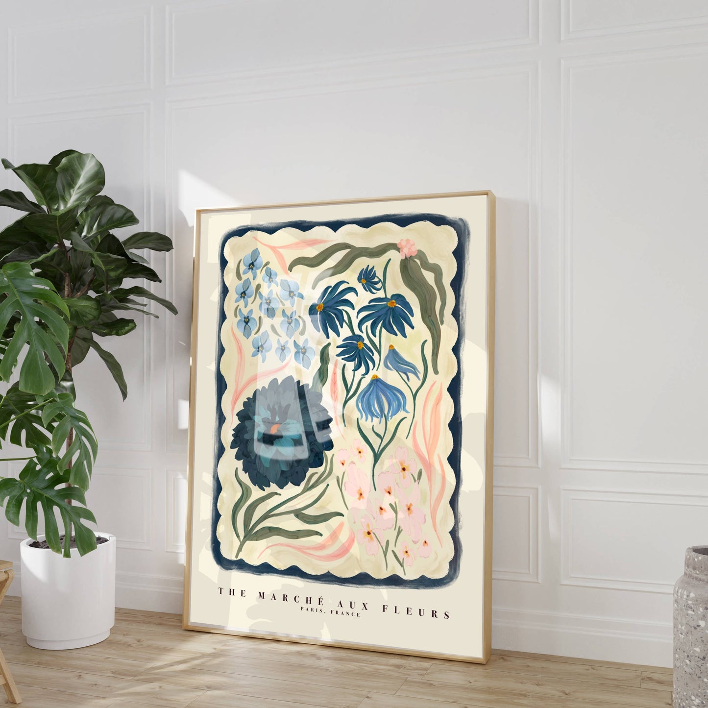 Kate Fox Design: Marché aux Fleurs (Unframed) - A4