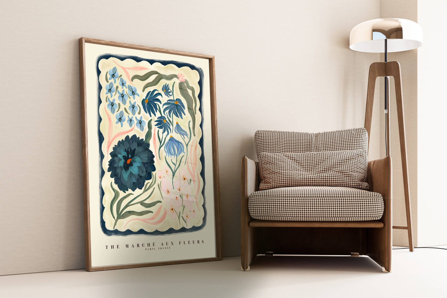 Kate Fox Design: Marché aux Fleurs (Unframed) - A4