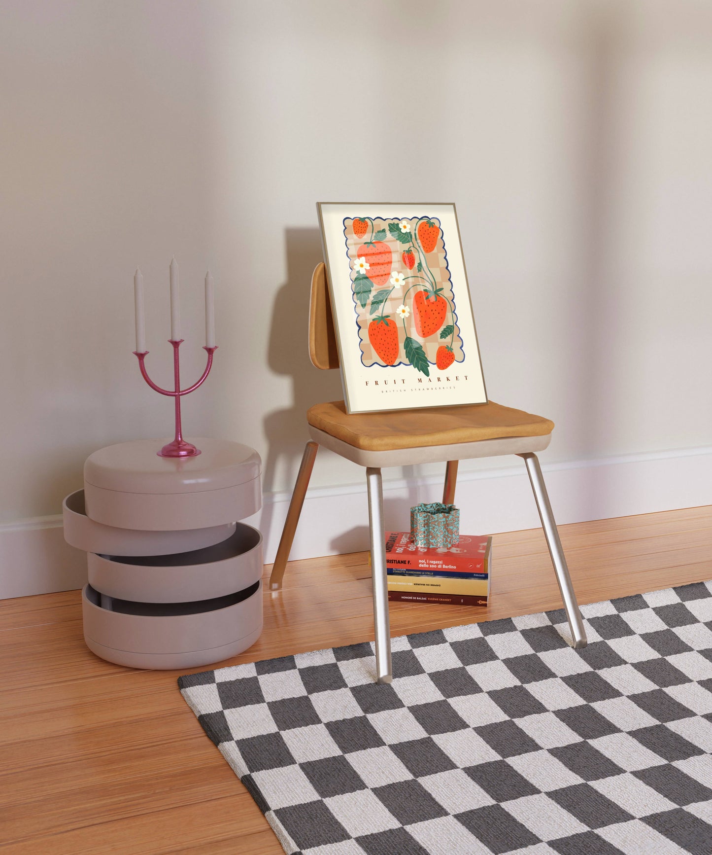 Kate Fox Design: Strawberry Fruit Market (unframed) A3