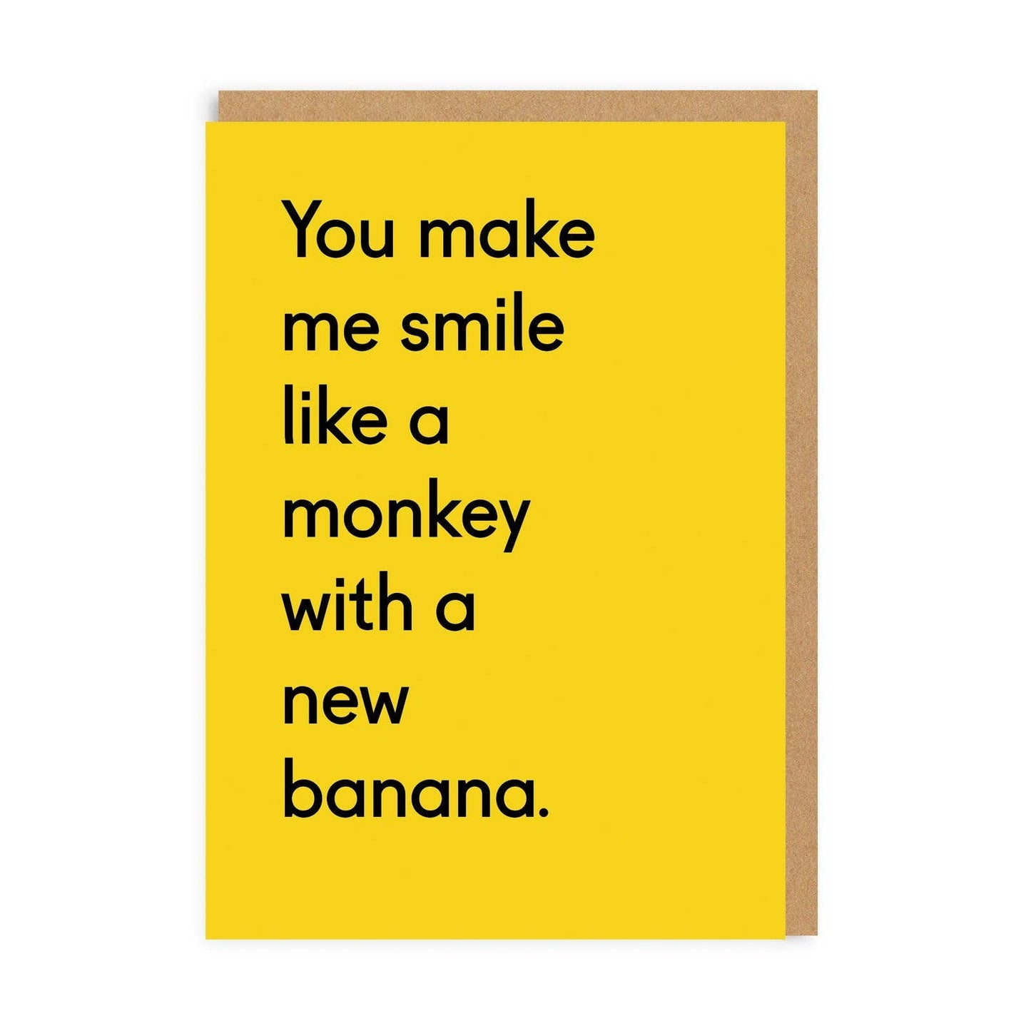 Ohh Deer: Monkey With A New Banana Greeting Card
