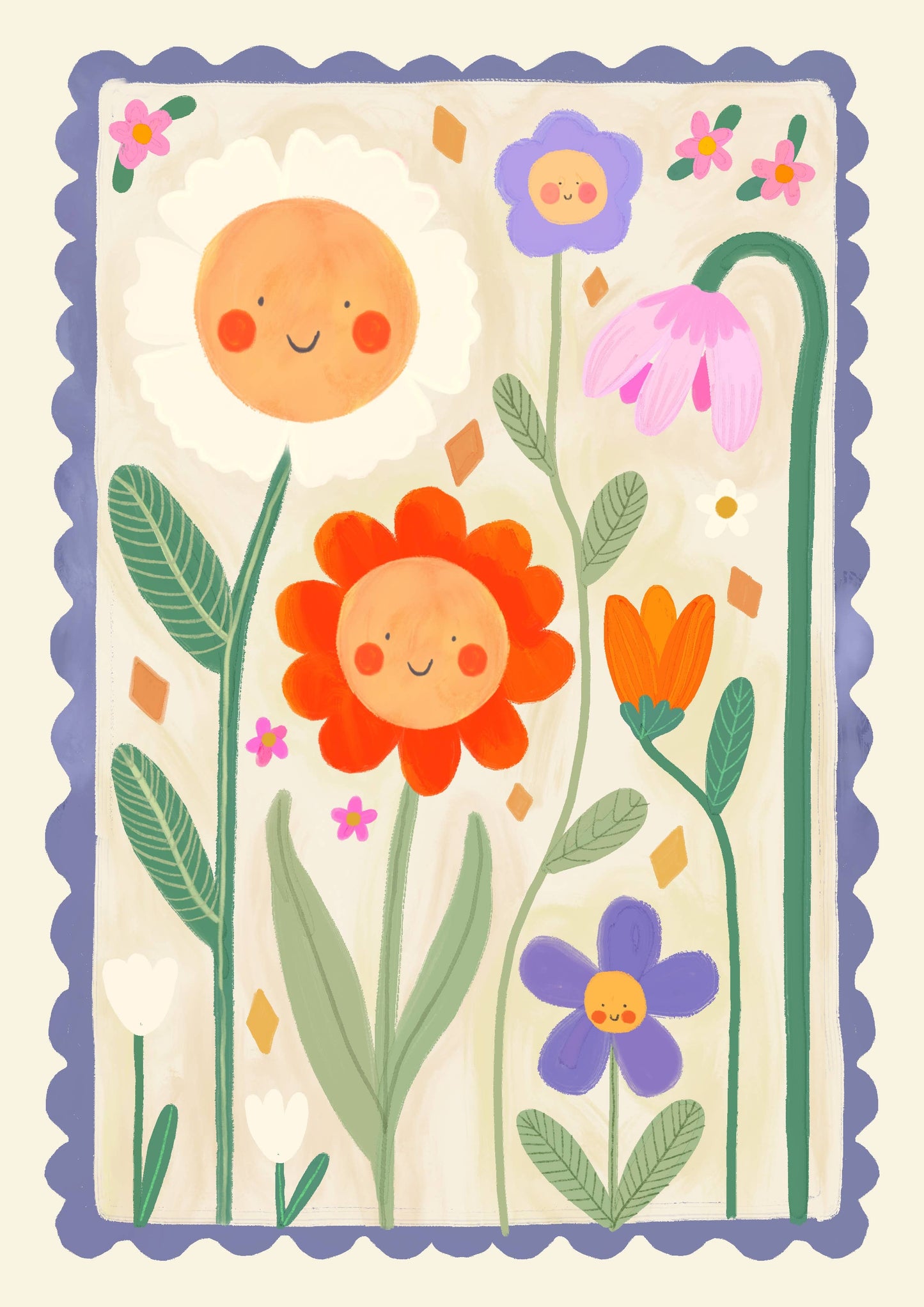 Kate Fox Design: Spring Day (unframed) A5