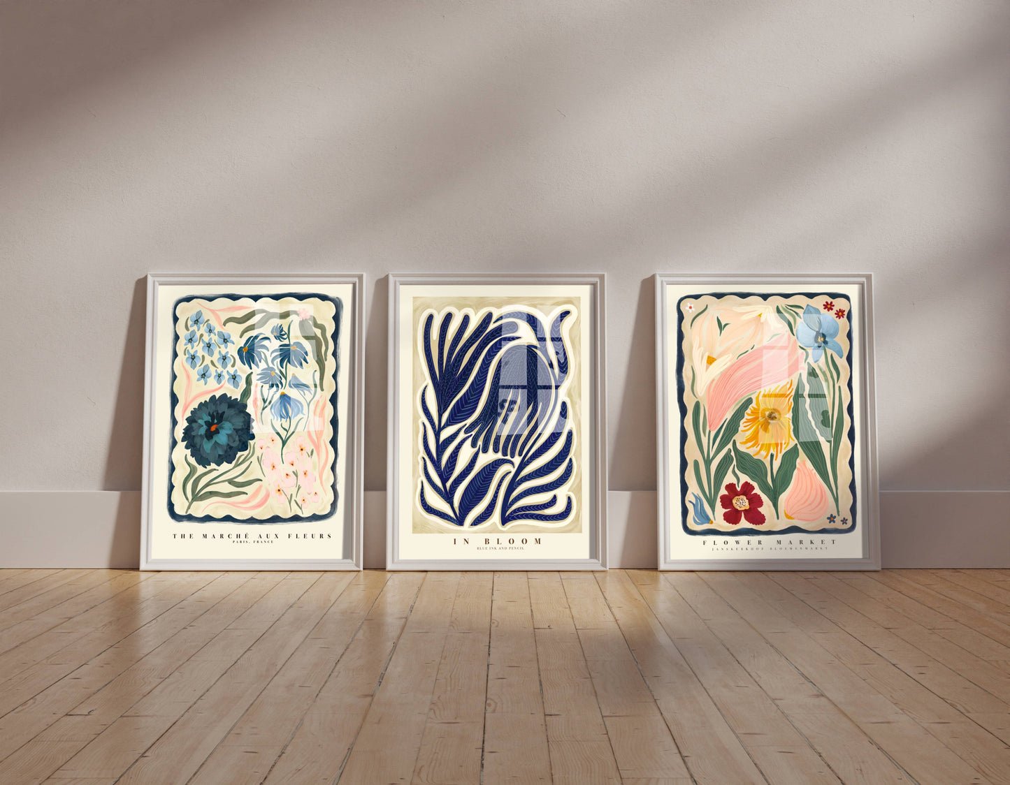 Kate Fox Design: Marché aux Fleurs (Unframed) - A4