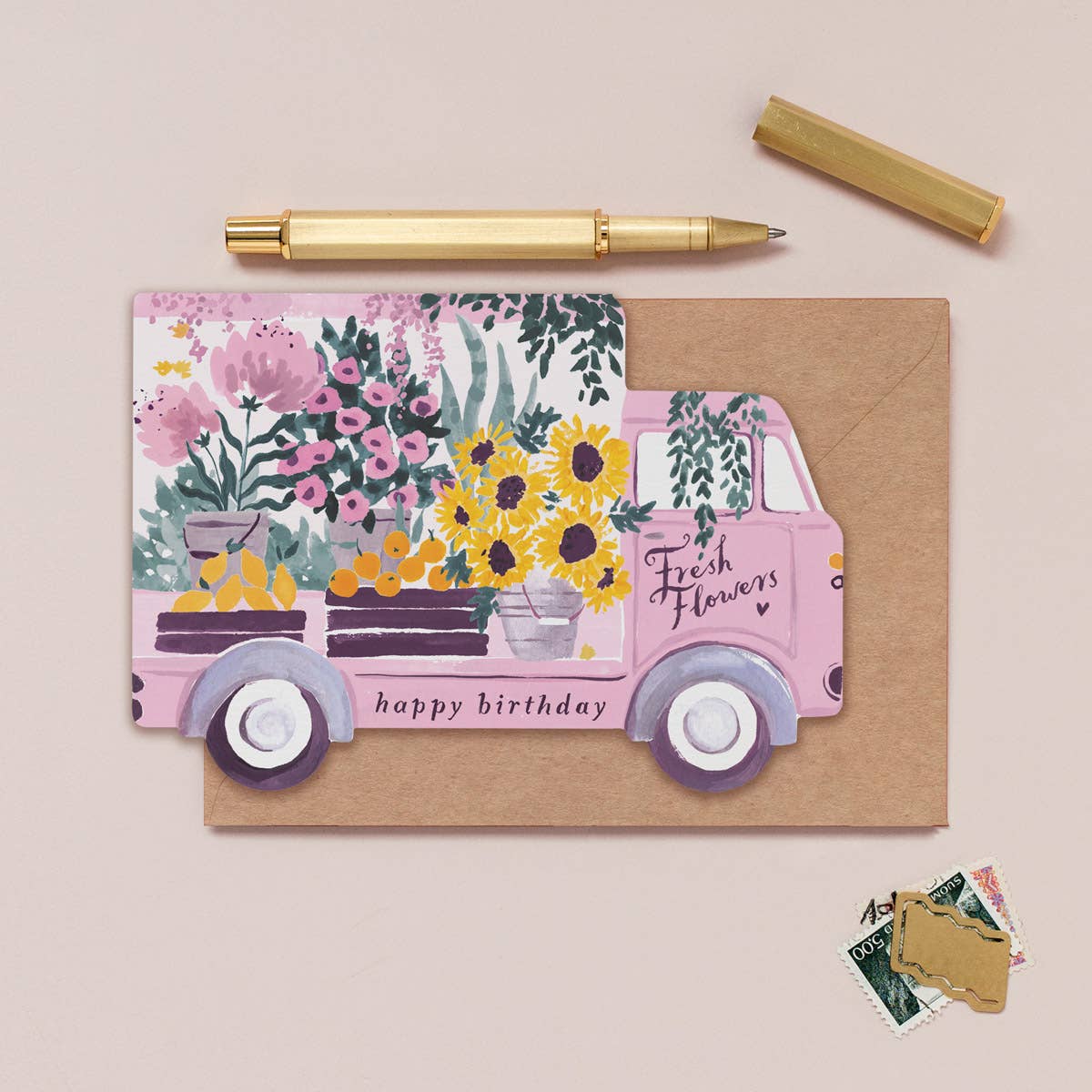 Sister Paper Co.: Flower Truck Birthday Card