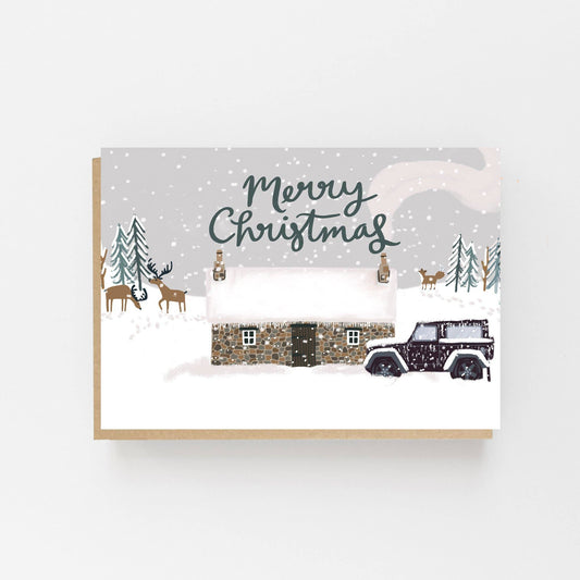 Lomond Paper Co: Bothy in the Snow "Merry Christmas"