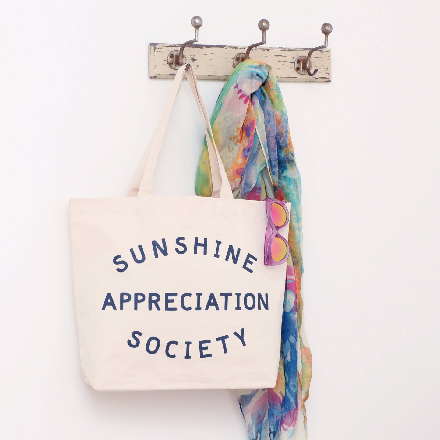 Alphabet Bags: Sunshine Appreciation Society - Big Canvas Tote Bag