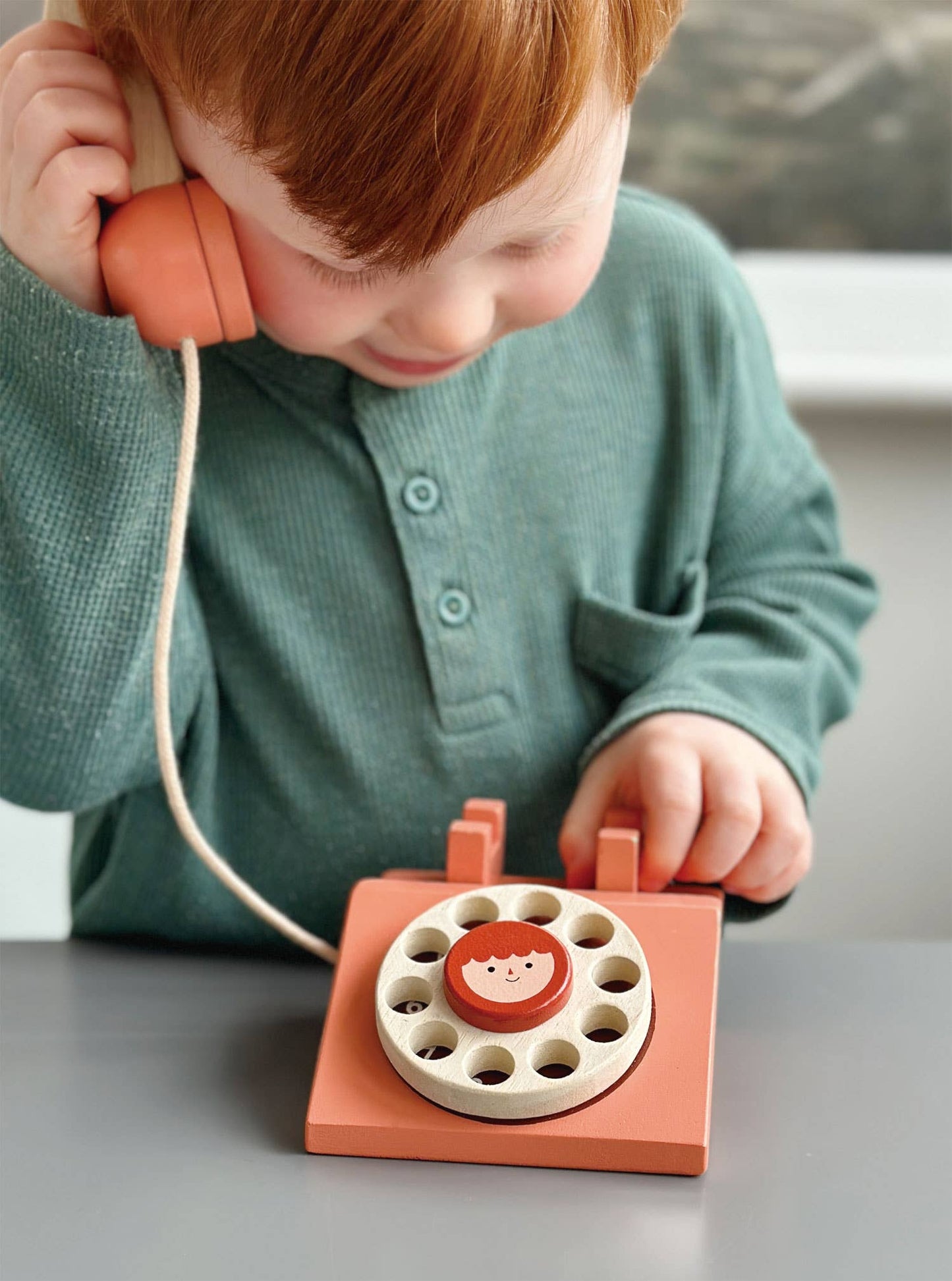 ThreadBear Design Ltd: Wooden Toy Ring Ring Telephone For Kids