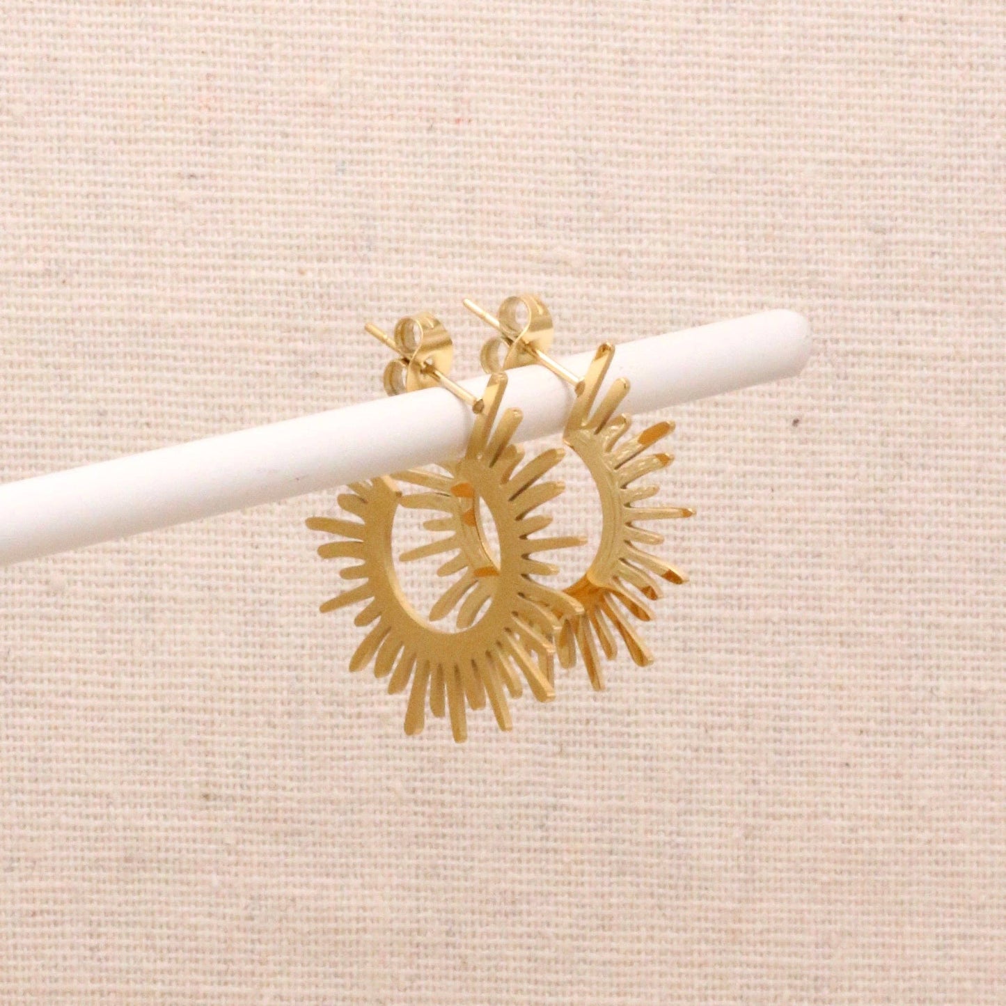 Little Nell Jewellery: Everyday Gold Sol Earrings