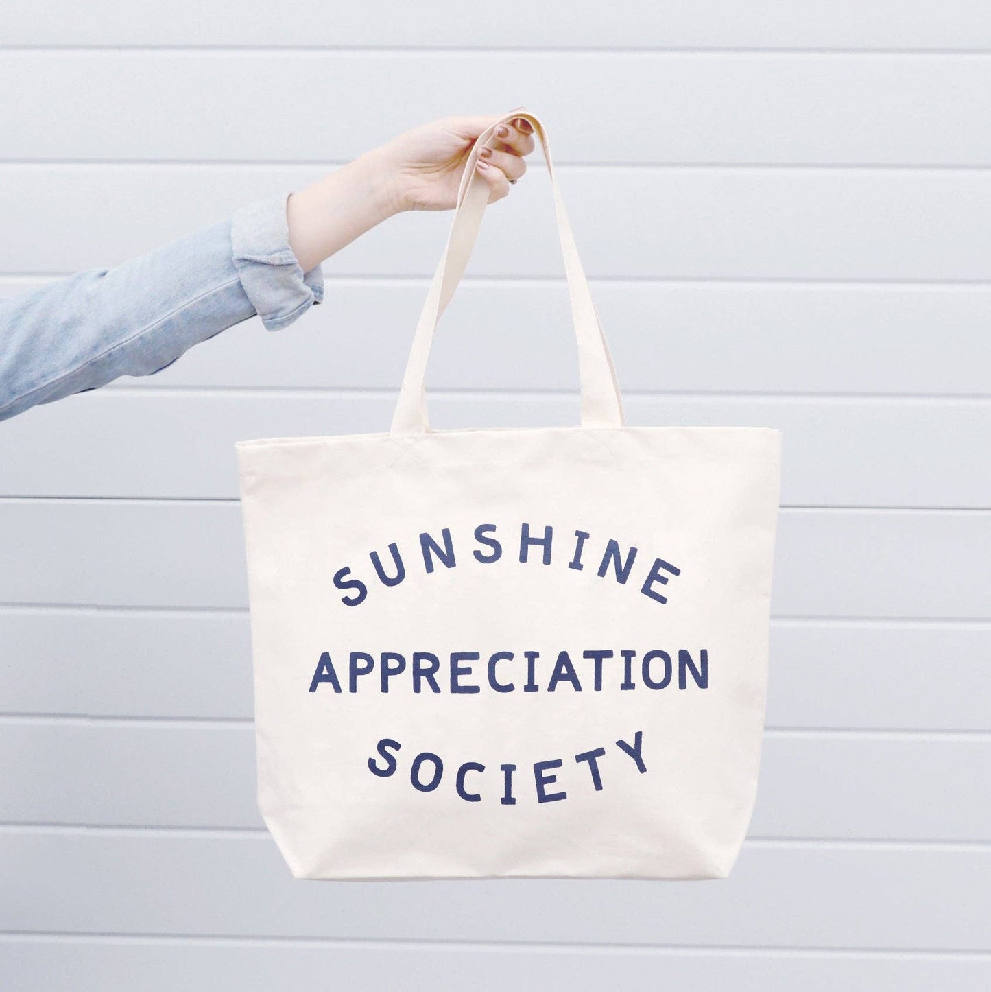 Alphabet Bags: Sunshine Appreciation Society - Big Canvas Tote Bag