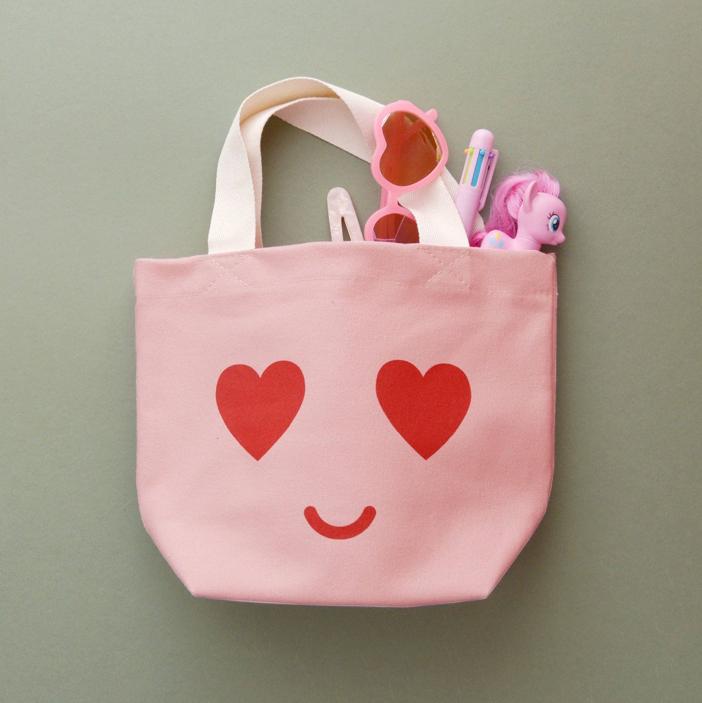 Alphabet Bags: Heart Eyes - Little Pink Bag