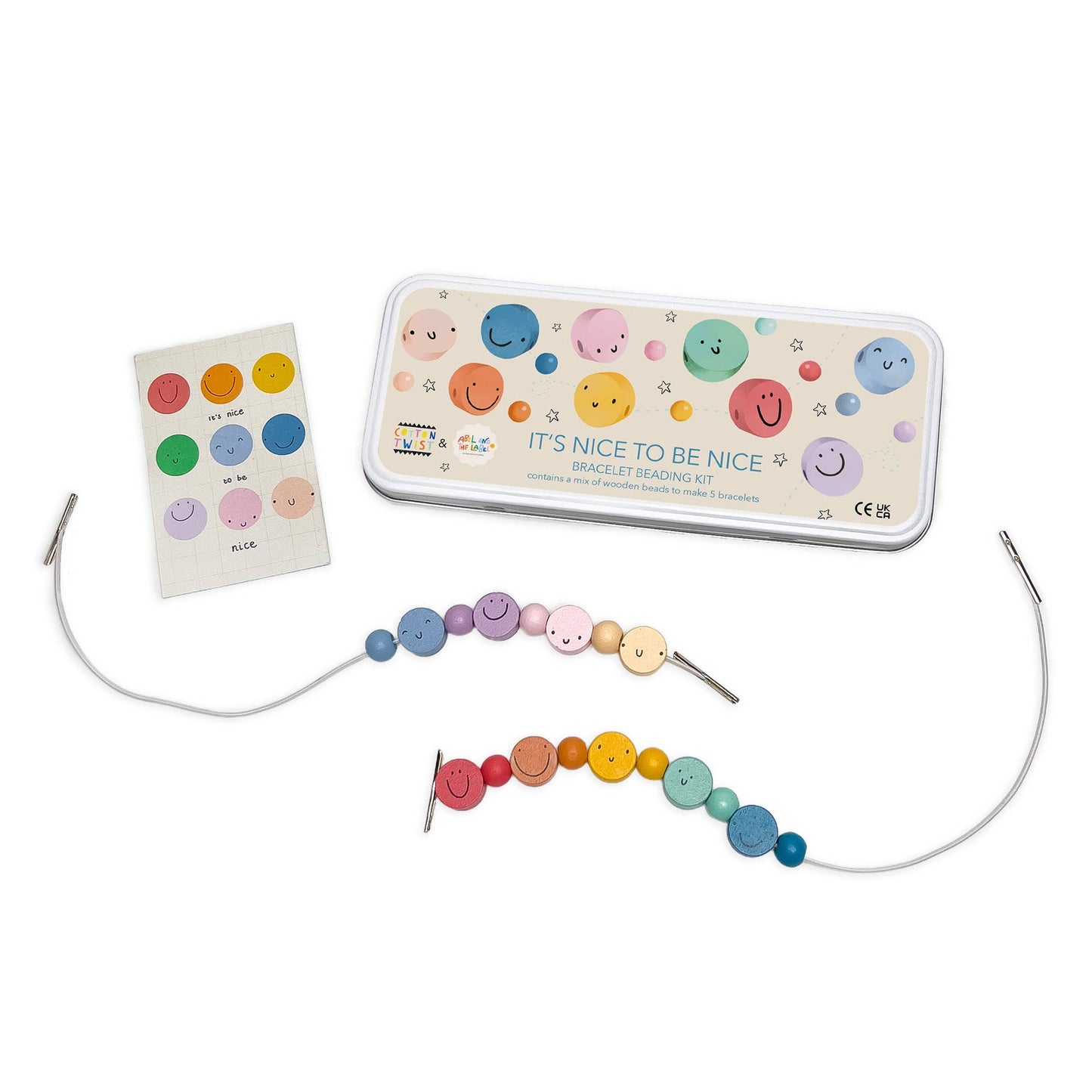 Cotton Twist: It's Nice To Be Nice Bracelet Beading Kit for Children