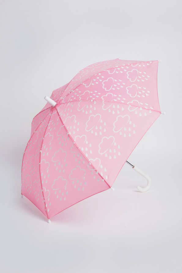 Grass & Air: Little Kids Colour-Revealing Umbrella in Baby Pink