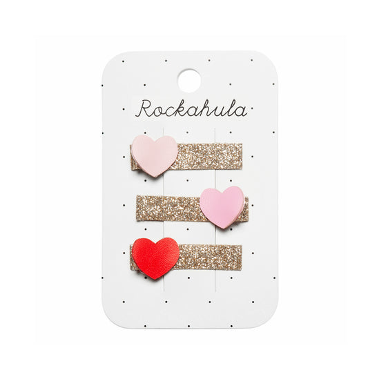 Rockahula Kids: Heartbreaker Glitter Bar Clips