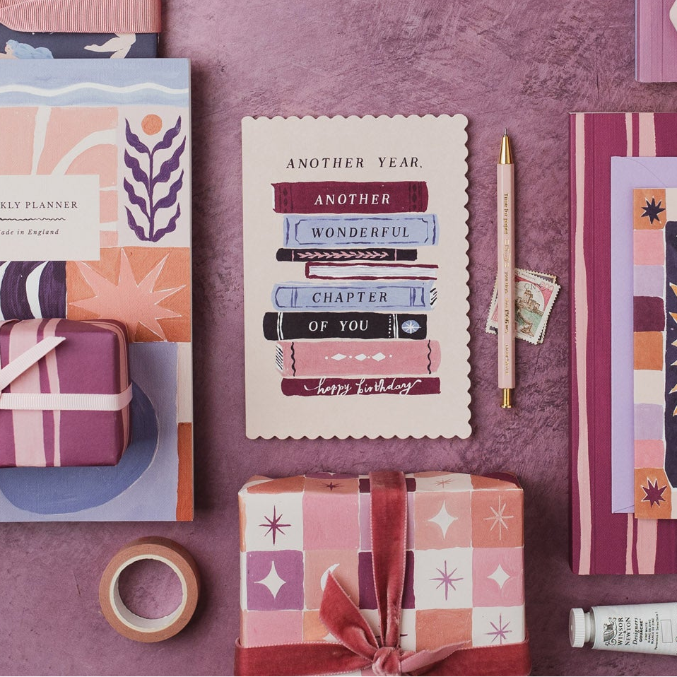 Sister Paper Co.: Bookish Birthday Card