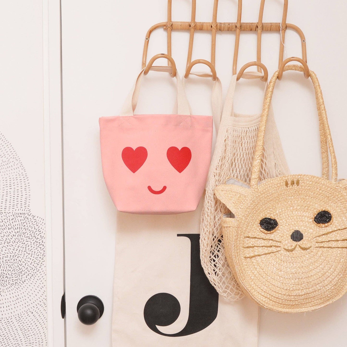 Alphabet Bags: Heart Eyes - Little Pink Bag