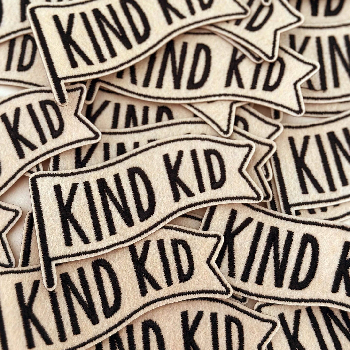 Alphabet Bags: Kind Kid - Embroidered Patch