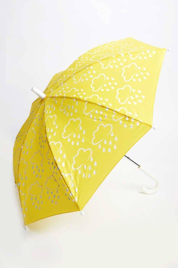 Grass & Air: Little Kids Colour-Revealing Umbrella in Yellow