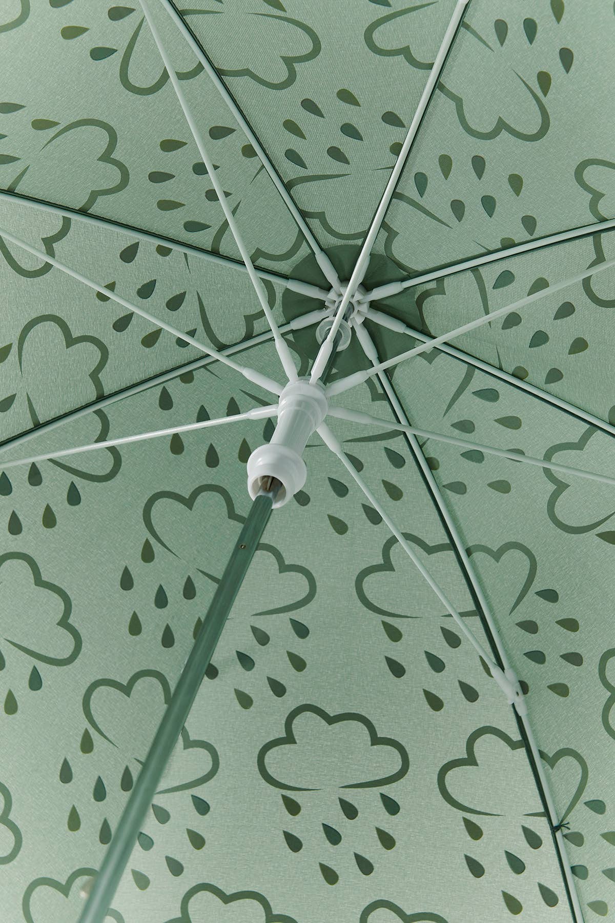 Grass & Air: Little Kids Colour-Revealing Umbrella in Khaki Green