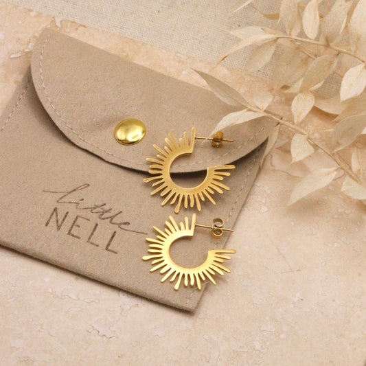 Little Nell Jewellery: Everyday Gold Sol Earrings