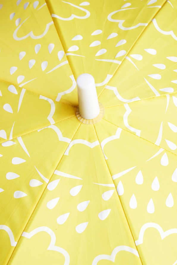 Grass & Air: Little Kids Colour-Revealing Umbrella in Yellow