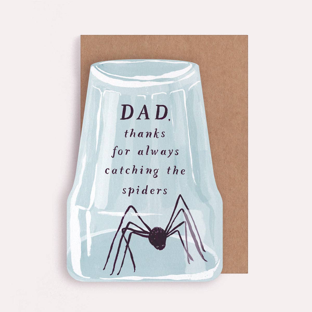 Sister Paper Co.: Spider Catching Dad Card