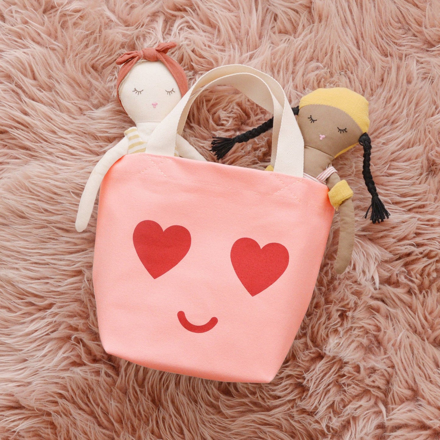 Alphabet Bags: Heart Eyes - Little Pink Bag